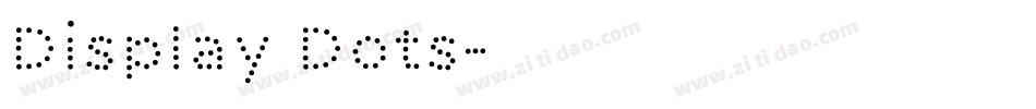 Display Dots字体转换